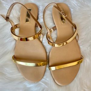 INC Gold Sandals